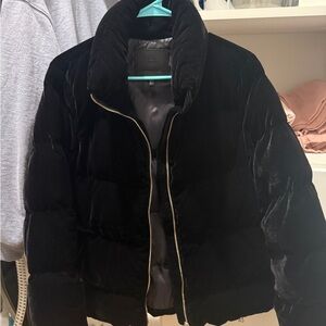 Massimo Dutti Black Velvet Jacket